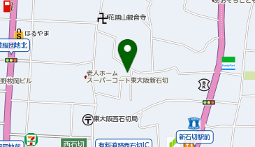 西石切会館の地図画像