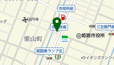 姫路市役所 健康福祉局 障害福祉課 姫路市障害者相談支援センターりんくの地図画像