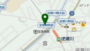 Bライン逆瀬川の地図画像