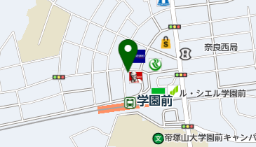 百花繚乱学園前店の地図画像