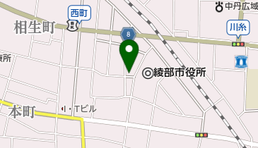 ライフサロン綾部店の地図画像