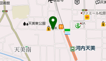 ヘアースタジオIWASAKI河内天美店の地図画像