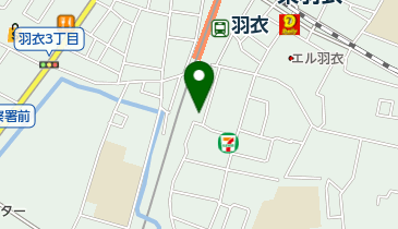 フジ衣料品店の地図画像