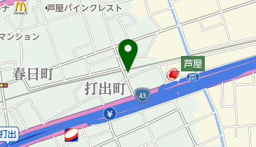 あしや畳の地図画像