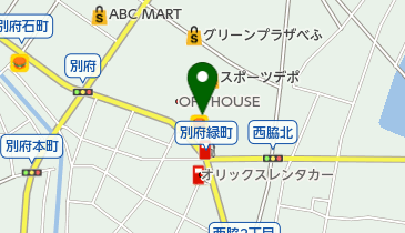 ユースマイル別府店の地図画像