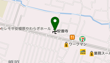 安養寺の地図画像