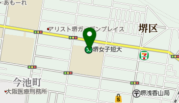 堺リベラル中学校の地図画像