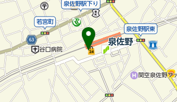 泉佐野市観光情報センターの地図画像