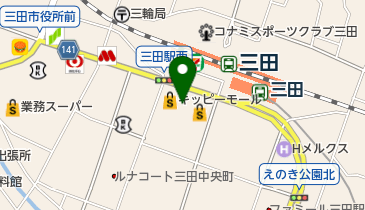 三田市文化協会の地図画像