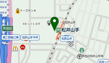 ヤマハ音楽教室大東楽器松井山手センターの地図画像
