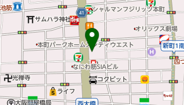 カーニバルなにわ筋新町店の地図画像