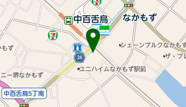 自然食惣菜百菜の地図画像