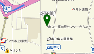 茨木市役所 生涯学習センターの地図画像