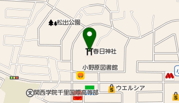 春日神社の地図画像