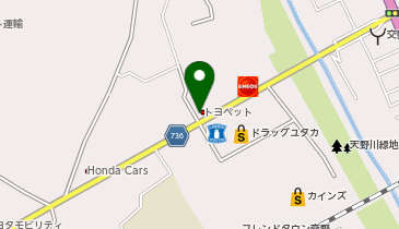 トヨタカローラ大阪株式会社交野店の地図画像