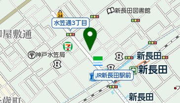 兵庫県土建一般労働組合長田支部の地図画像