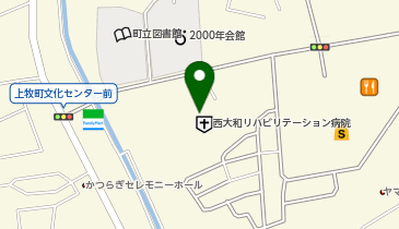 西大和リハビリテーション病院の地図画像