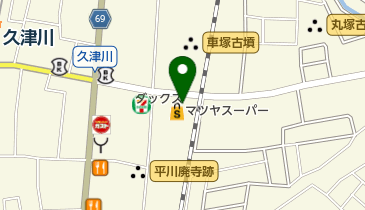 クリーンショップおくむら久津川マツヤ店の地図画像