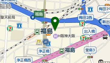 イーズリラックスホテル阪神店の地図画像