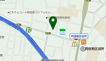 日本政策金融公庫 阿倍野支店 中小企業事業の地図画像