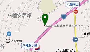 有限会社一心南八幡店の地図画像