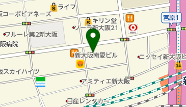 日鉄鉱業株式会社大阪支店の地図画像