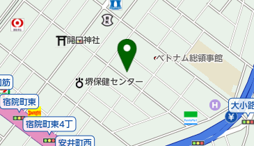 ダスキン堺東の地図画像