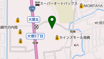 ペッツワン高槻店の地図画像