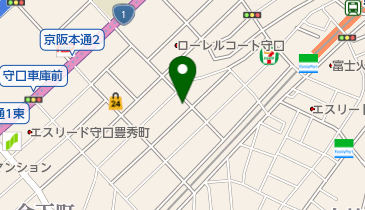 天使の羽根ヘルパーステーションの地図画像
