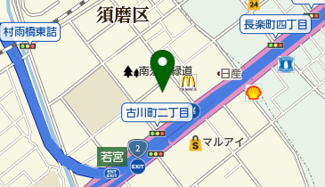 JP労組神戸西部支部の地図画像