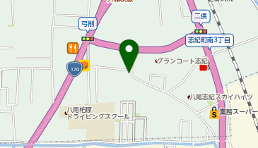 弓削南会館の地図画像