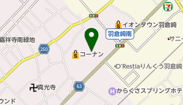 神戸華庵りんくう羽倉崎店の地図画像