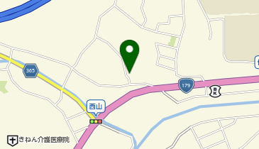 西山会館の地図画像