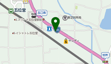 香の川製麺香芝五位堂店の地図画像