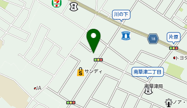中古ピアノショップの地図画像