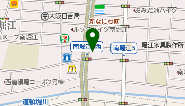 アルシュ南堀江店の地図画像