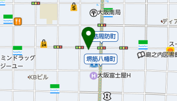 大阪現代舞台芸術協会DIVEの地図画像