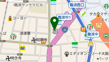 株式会社福屋不動産販売難波店の地図画像