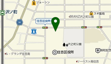 住吉区民センターの地図画像