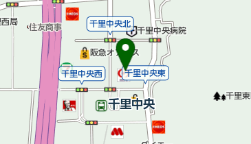 ECC外語学院千里中央校の地図画像