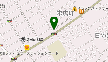 有限会社アデュウの地図画像