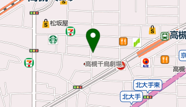 クワウチ文具店センター街本店の地図画像