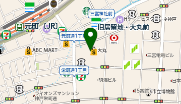 ゆとりの空間神戸大丸店の地図画像