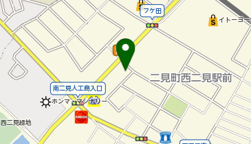 まるは釣具二見店の地図画像