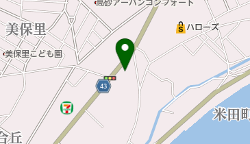 米田商店の地図画像