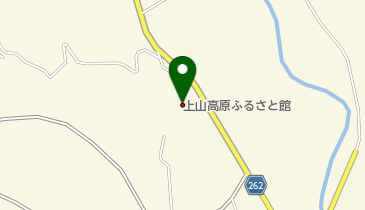 上山高原ふるさと館の地図画像