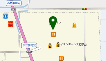 ラフィネイオンモール大和郡山店の地図画像