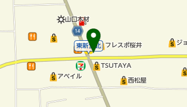 牛兵衛桜井店の地図画像
