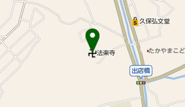法楽寺の地図画像