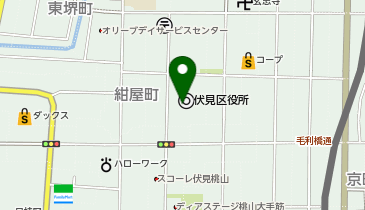 京都市 伏見青少年活動センターの地図画像